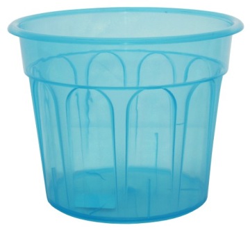 OSŁONKA KARO 11 TRANSPARENTNA NIEBIESKA DONICZKA