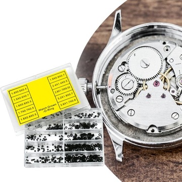 1000 sztuk z pudełkiem Zegarek Korona O-ring do użytku domowego Zegarki Sprzęt mechaniczny