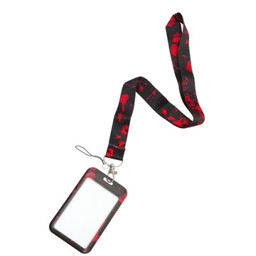 ID Card Holder with Lanyard Halloween Bloody