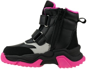ЗИМНЯЯ ОБУВЬ ДЛЯ ДЕВОЧЕК, СНЕЖНЫЕ БОТИНКИ С УТЕПЛЕНИЕМ, НА ВЕЛКРО 28