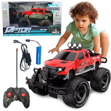 ZDALNIE STEROWANY Duży Samochód Jeep Terenowy Auto Na Pilota Akumulator