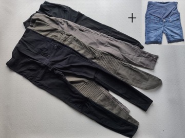 SPODNIE CIĄŻOWE +rybaczki +spodenki H&M 5par