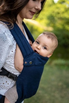 Регулируемая переноска для ребенка Qusy - Linen Navy