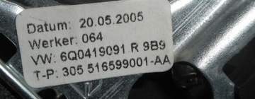 V POLO 9N IV VOLANT 6Q0419091R