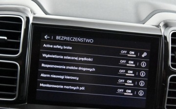 Citroen C5 Aircross I SUV 1.2 PureTech 130KM 2020 Citroen C5 Aircross SKORA Alusy LED Navi. grzane Fotele BLIS linne assist, zdjęcie 25