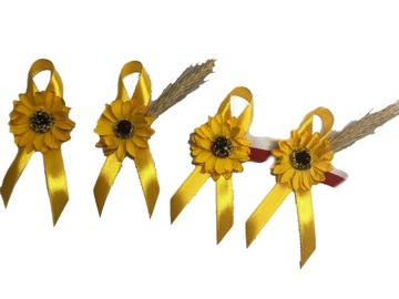 КОТИЛИОН №14 ПОДСОЛНЕЧНИК С ФЛАГОМ И УРОЖАЙНЫМИ КОЛОСАМИ