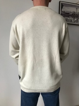 Fred Perry sweter XL 100% wełna