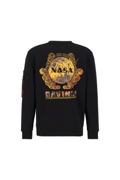 Mikina Alpha Industries Nasa Davinci Sweater Black XL