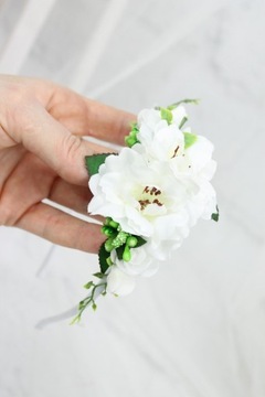 Нежная повязка для волос на свадьбу, КРЕМОВЫЙ