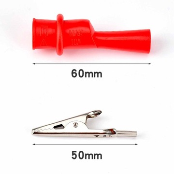 Зажимы типа «крокодил» для мультиметра 1000В 10А.