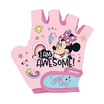 РОЛИКОВЫЕ ПЕРЧАТКИ ВЕЛОСИПЕДНЫЕ ЗАЩИТЫ ДЛЯ ДЕВОЧЕК МИННИ МАУС