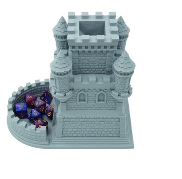 Башня для игры в кости бастиона защитника Светло-серый