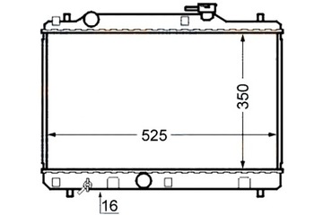 CHLADIČ MOTORU HELLA 1770060G01 1770060G00 3203