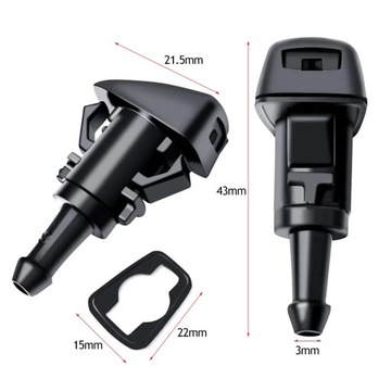 DYSZE SPRYSKIWACZA SZYBY MGŁOWE PRZÓD JEEP DODGE CHRYSLER FIAT KOMPLET