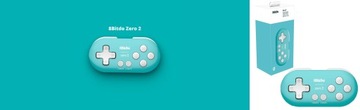 8Bitdo Zero 2 Бирюзовый миниатюрный Bluetooth-пад для ПК Android-переключатель РОЗЕТКА