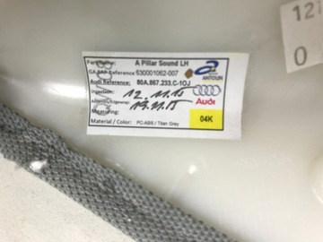 НАКЛАДКА ОБИВКИ СТОЙКИ AUDI Q5 80A FY 80A867233C
