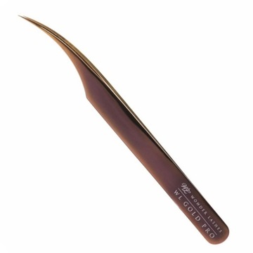 Pęseta do rzęs GOLD PRO zakrzywiona Wonder Lashes