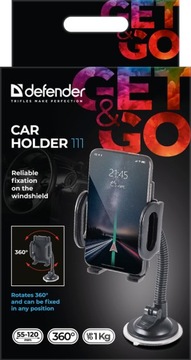 Гибкий автомобильный держатель для телефона на окне