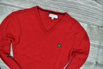 LYLE SCOTT Merino Wool Sweter Męski V-Neck / M