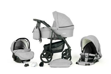 WÓZEK DZIECIĘCY VERDI TRAVEL 3W1+ TORBA + AKCESORIA