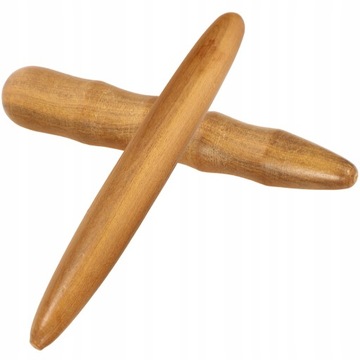 'WOODEN ACUPRESSURE MASSAGE STICK 2 PCS