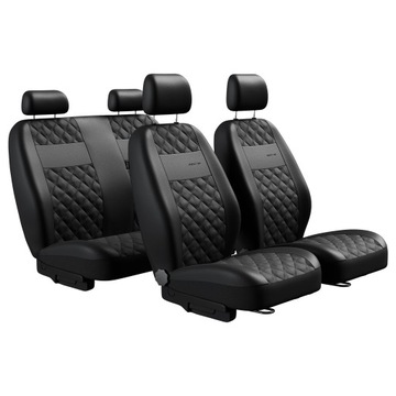 Pokrowce uniwersalne AUTODEKOR Perfect Line czarne wykończenie