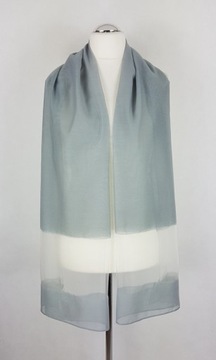 129 Элегантный шарф к платью, СЕРЫЙ