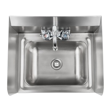 Кухонный умывальник из нержавеющей стали, ширина 43,5 см.