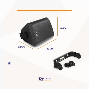 Настенные динамики 6,5 дюйма, 2 шт., 150 Вт, IP56 для улицы