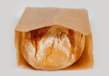 Бумажные пакеты для завтрака коричневые серые сложенные 20х8х36 100 шт.