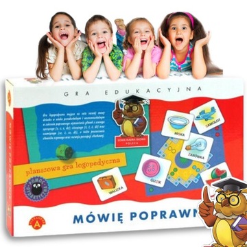 SOWA MĄDRA GŁOWA. MÓWIĘ POPRAWNIE - EDUKACYJNA GRA LOGOPEDYCZNA Alexander
