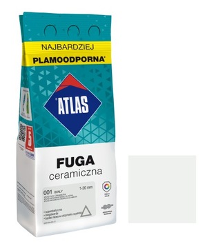 Fuga ceramiczna elastyczna Atlas biel 5 kg 001