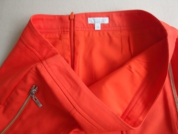 SOLAR spódniczka trapezowa pomarańczowa orange neon 36