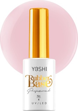 YOSHI BAZA KAUCZUKOWA rubber base do paznokci lakier hybrydowy No4 10ml