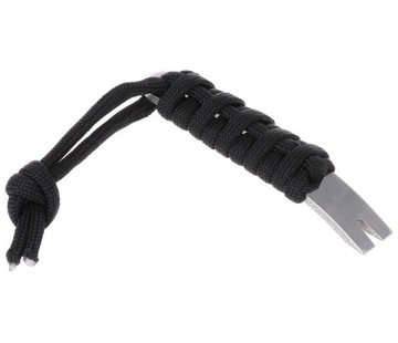 Mini ŁOM / Brelok stalowy EDC GEAR Mini Prybar - OPLOT PARACORD - Czarny