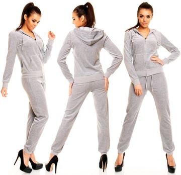 DRESY WELUROWE 8 KOLORÓW dres welurowy SZARY 4XL