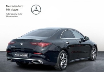 Mercedes CLA C118/X118 Coupe Facelifting 1.3 180 136KM 2024 Mercedes-Benz CLA Salon PL AMG Line Kamera Czujniki MBUX Carplay Android A, zdjęcie 4