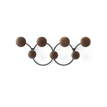 Dotsy 7 черная НАСТЕННАЯ вешалка