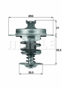 MAHLE/BEHR TX 67 83D ТЕРМОСТАТ, СРЕДНИЙ ОХЛАЖДАЮЩИЙ 