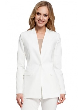 EU M M304 Стильная, элегантная куртка на пуговицах - экрю