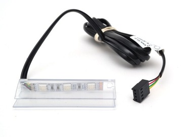 Klips LED PVC Podświetlenie do Szklanych Półek Szyb Witryn RGB