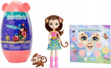 ENCHANTIMALS MERIT MONKEY DOLL + MONKEY GPL97