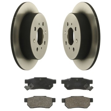 TARCZE + KLOCKI TYŁ HONDA JAZZ II GD 2002-2008