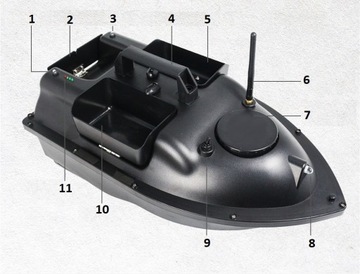 BAITING BOAT V010 GPS ЭХОЛОТ С САМОВОЗВРАТОМ