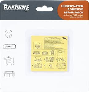 Bestway 62091 Zestaw Łatek Naprawczych Samoprzylepnych; 6,5 x 6,5 10 sztuk