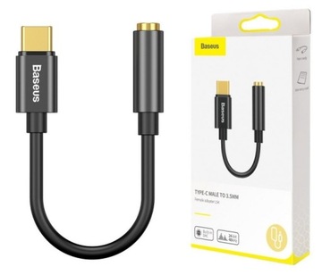 BASEUS Adapter Audio przejściówka USB-C Mini Jack
