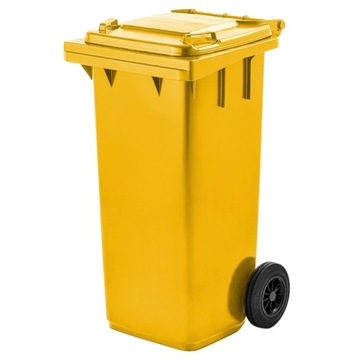 Pojemnik na odpady komunalne WEBER 120 żółty
