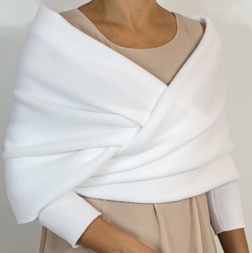 СВАДЕБНЫЙ ПАЛАТИН, болеро, платок, платок, Р-38, белый