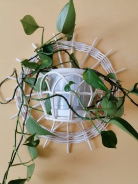 Плетеная корзина для цветов Плетеная подставка для цветов в виде каплевидной формы