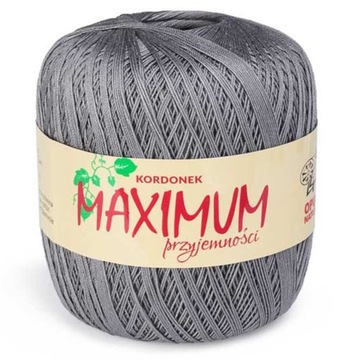 Kordonek MAXIMUM 100g kolor 1816 Szary ciemny